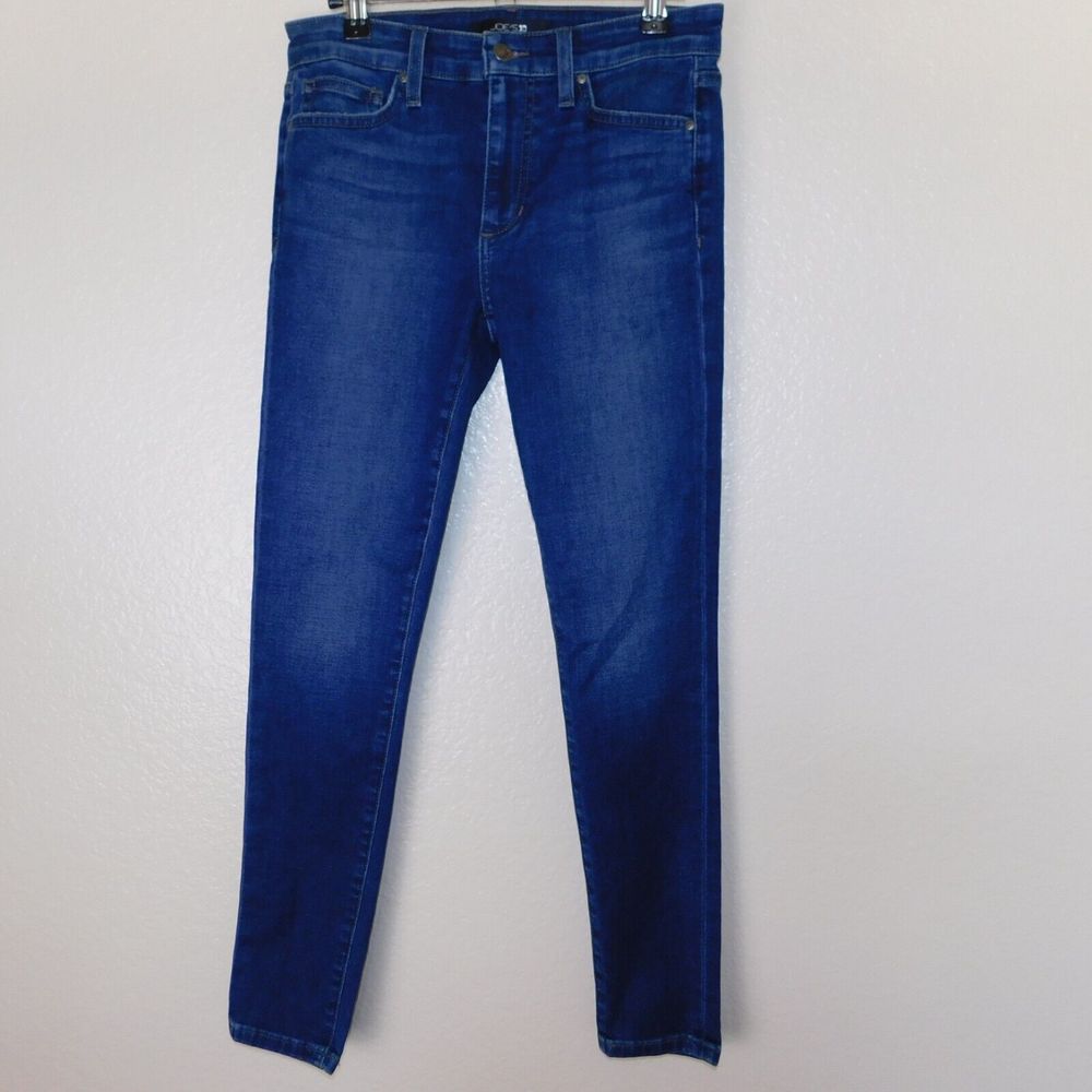 Joe's Jeans Ladies Size 27 Designer Skinny Ankle Mid Wash Stretch Denim